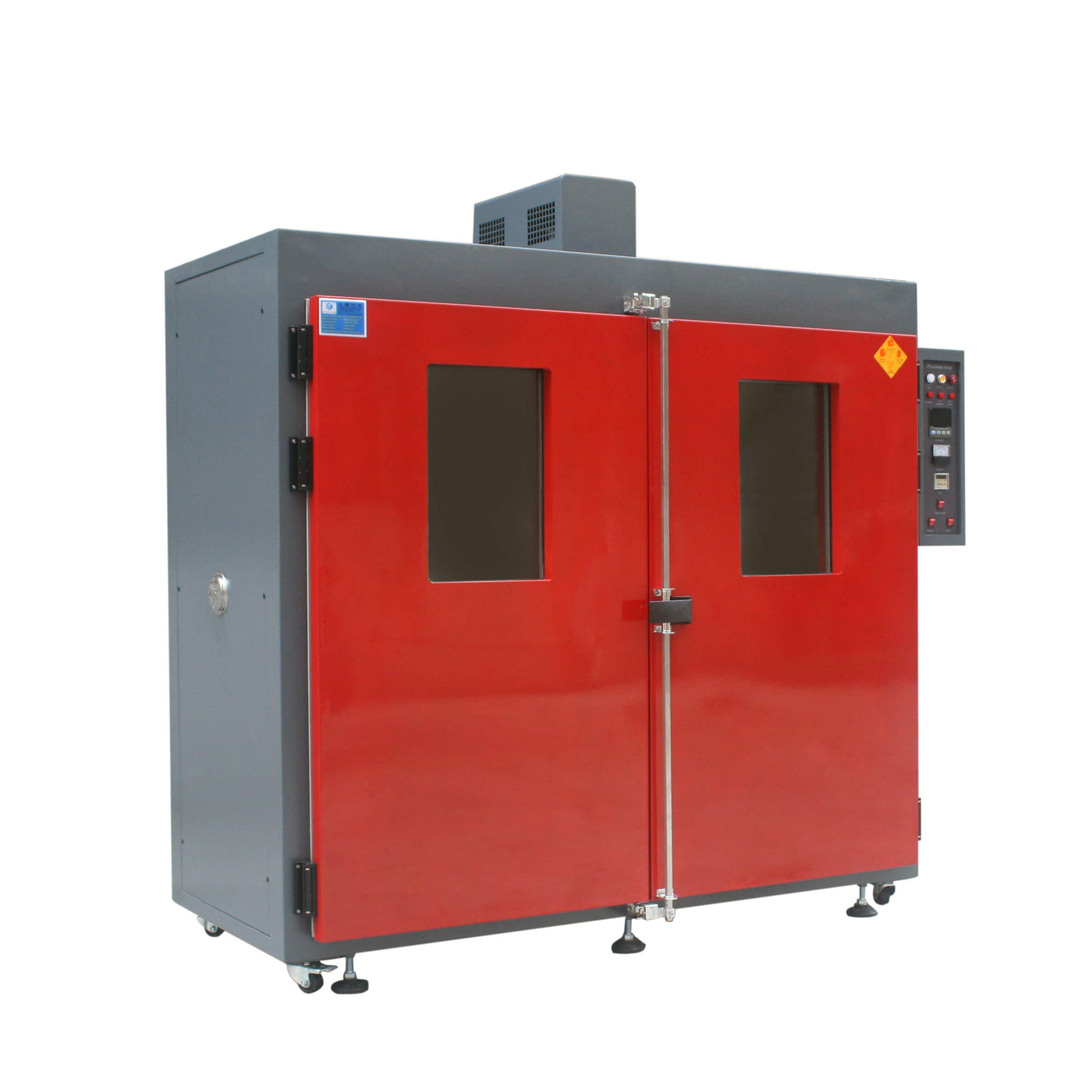 Red double door drying oven